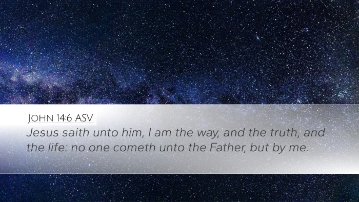John 14:6 ASV Bible Verse Image