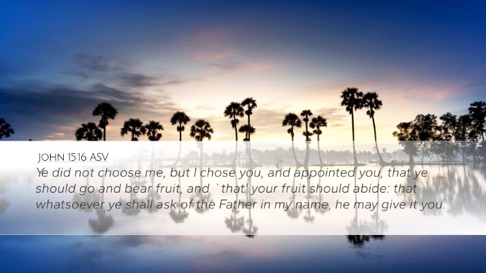 John 15:16 ASV Bible Verse Image