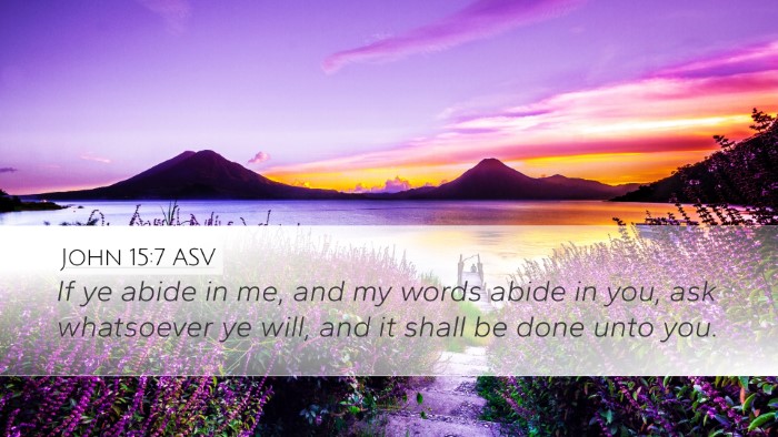 John 15:7 ASV Bible Verse Image