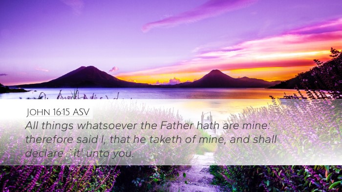 John 16:15 ASV Bible Verse Image