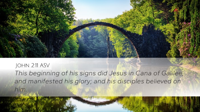 John 2:11 ASV Bible Verse Image
