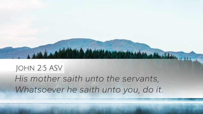 John 2:5 ASV Bible Verse Image