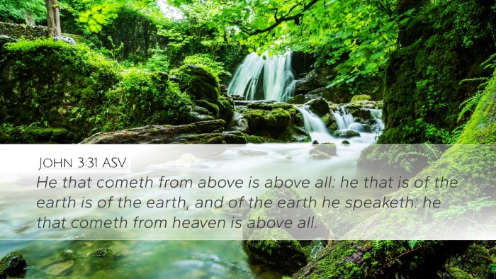 John 3:31 ASV Bible Verse Image