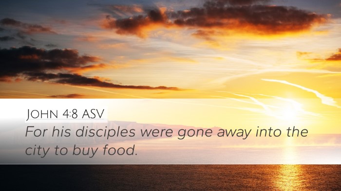 John 4:8 ASV Bible Verse Image