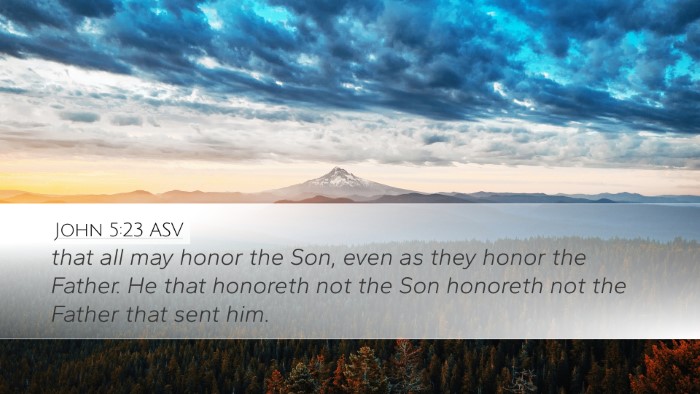 John 5:23 ASV Bible Verse Image