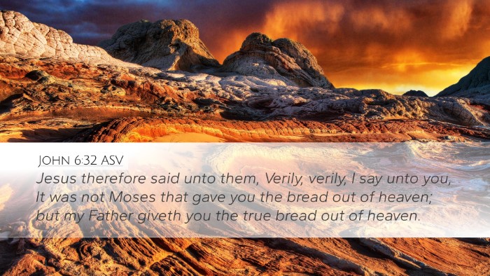 John 6:32 ASV Bible Verse Image