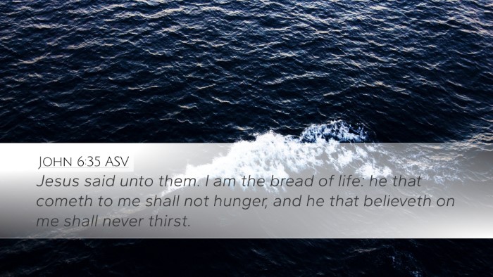 John 6:35 ASV Bible Verse Image