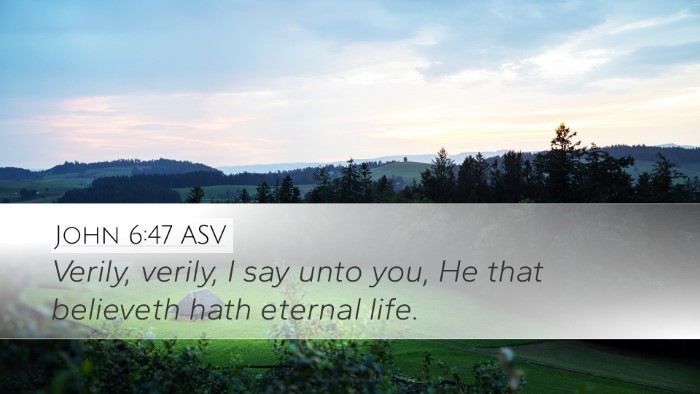John 6:47 ASV Bible Verse Image