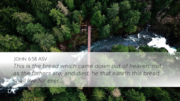 John 6:58 ASV Bible Verse Image