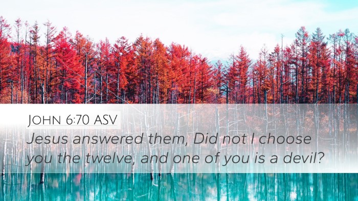 John 6:70 ASV Bible Verse Image