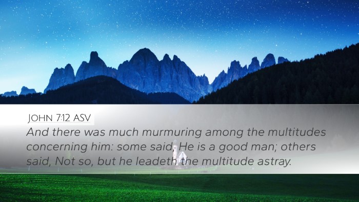 John 7:12 ASV Bible Verse Image