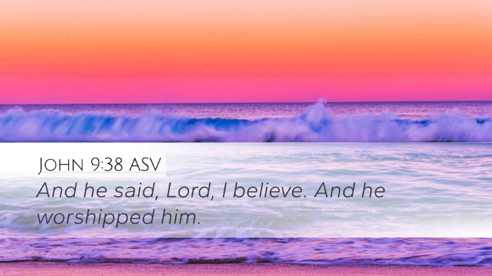 John 9:38 ASV Bible Verse Image