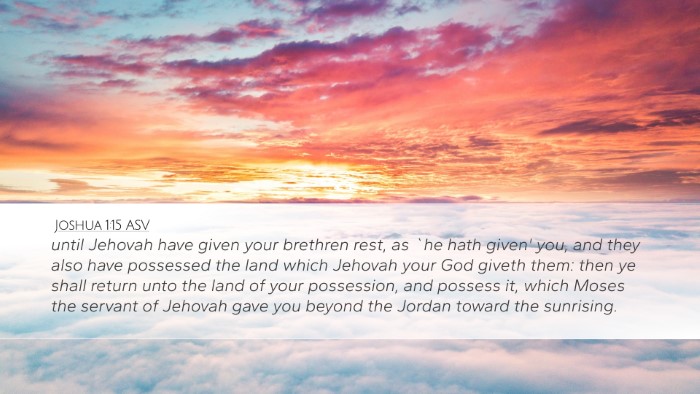 Joshua 1:15 ASV Bible Verse Image