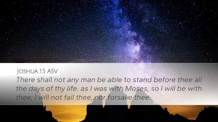 Joshua 1:5 ASV Bible Verse Image
