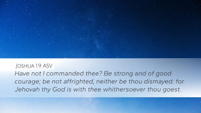 Joshua 1:9 ASV Bible Verse Image