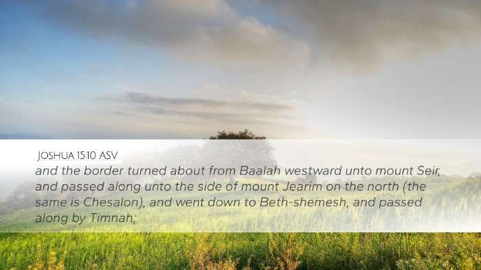 Joshua 15:10 ASV Bible Verse Image