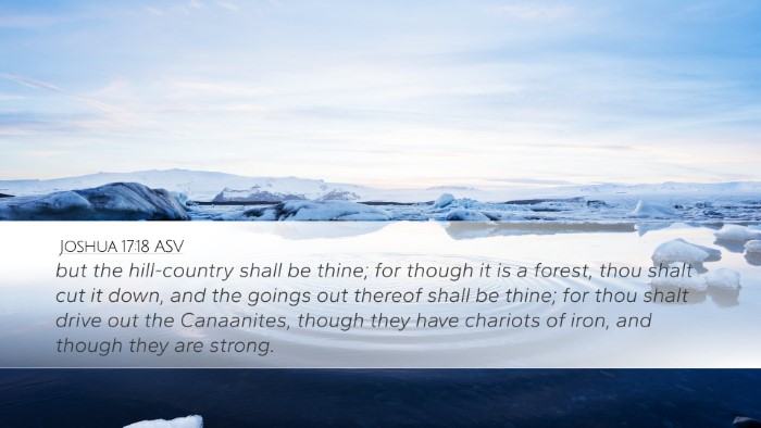 Joshua 17:18 ASV Bible Verse Image