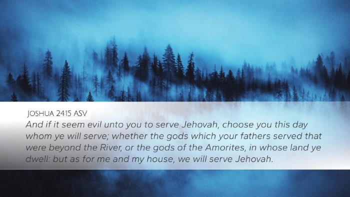 Joshua 24:15 ASV Bible Verse Image
