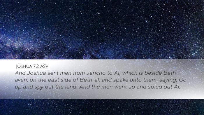 Joshua 7:2 ASV Bible Verse Image