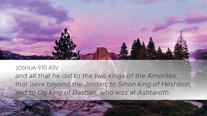Joshua 9:10 ASV Bible Verse Image