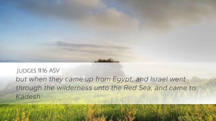 Judges 11:16 ASV Bible Verse Image
