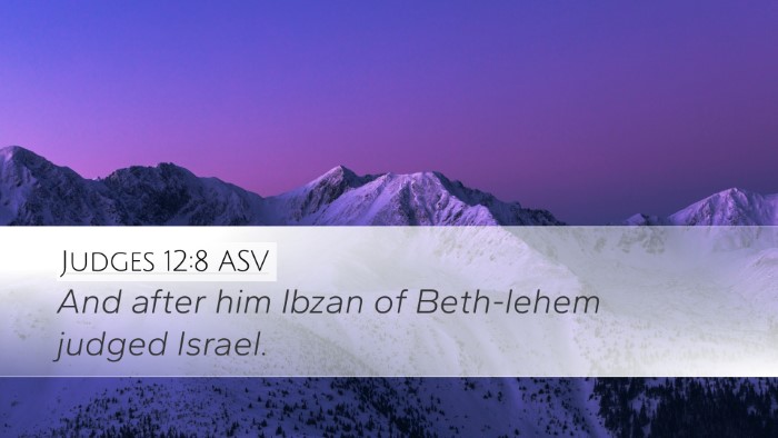 Judges 12:8 ASV Bible Verse Image
