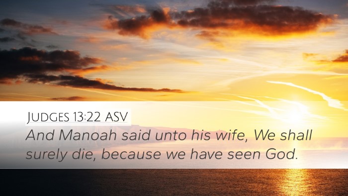 Judges 13:22 ASV Bible Verse Image