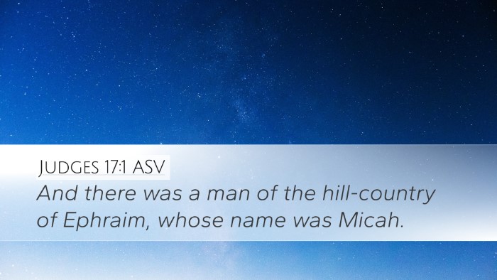 Judges 17:1 ASV Bible Verse Image