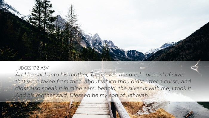 Judges 17:2 ASV Bible Verse Image