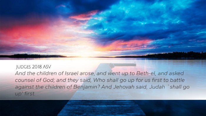 Judges 20:18 ASV Bible Verse Image