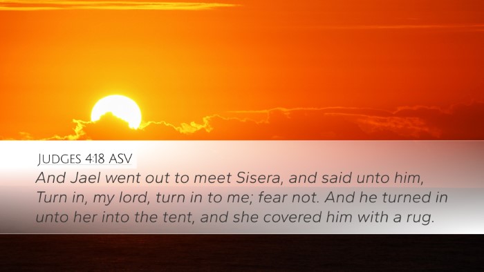Judges 4:18 ASV Bible Verse Image