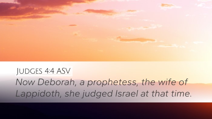 Judges 4:4 ASV Bible Verse Image