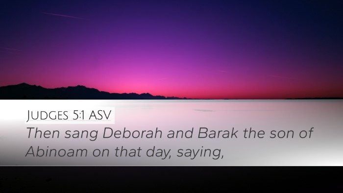 Judges 5:1 ASV Bible Verse Image
