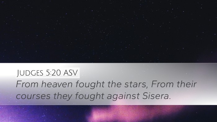 Judges 5:20 ASV Bible Verse Image