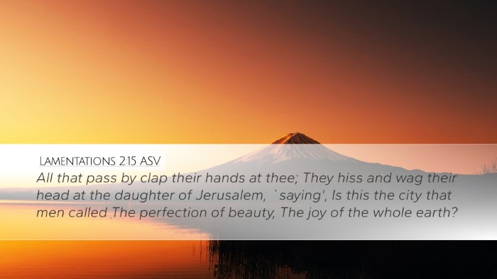 Lamentations 2:15 ASV Bible Verse Image