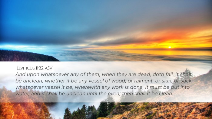 Leviticus 11:32 ASV Desktop Wallpaper - And upon whatsoever any of them, when they are - Desktop Bible Verse Wallpaper