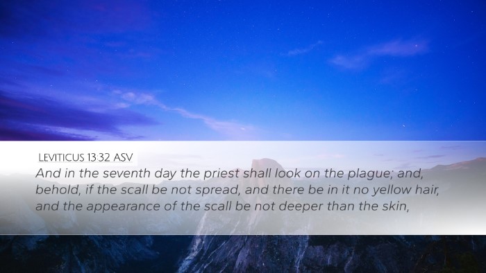 Leviticus 13:32 ASV Desktop Wallpaper - And in the seventh day the priest shall look on - Desktop Bible Verse Wallpaper
