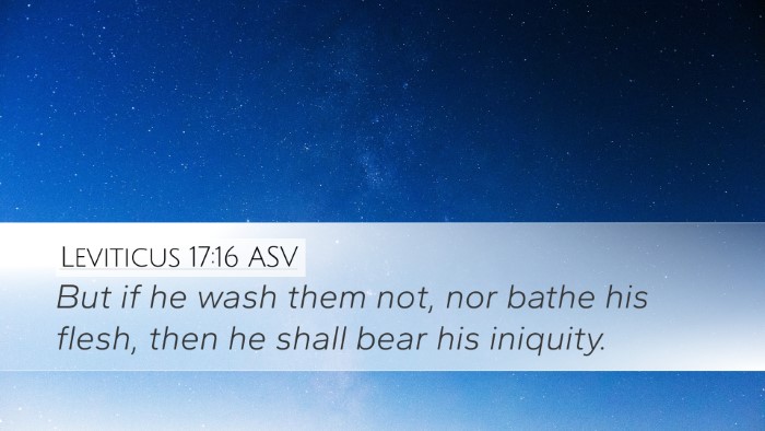 Leviticus 17:16 ASV Bible Verse Image