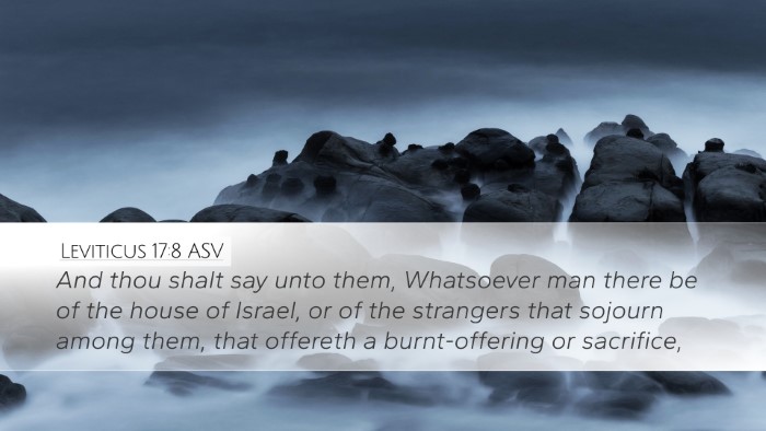Leviticus 17:8 ASV Bible Verse Image