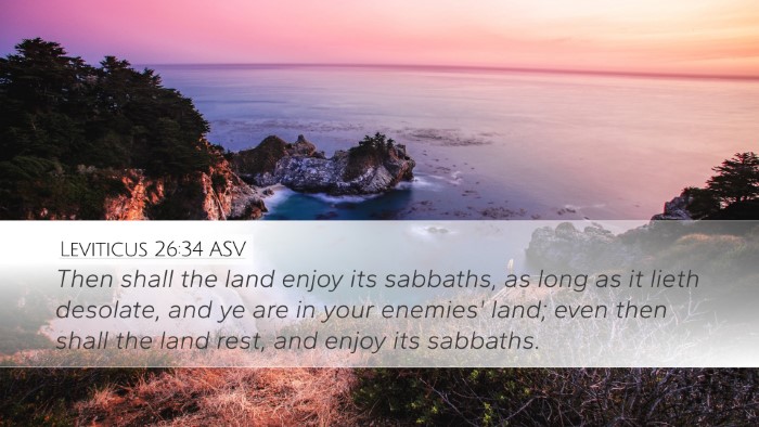 Leviticus 26:34 ASV Bible Verse Image