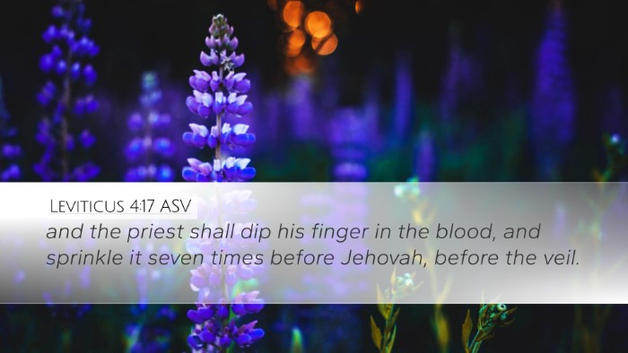 Leviticus 4:17 ASV Bible Verse Image