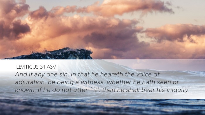 Leviticus 5:1 ASV Bible Verse Image
