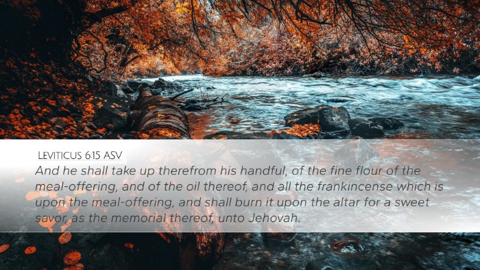 Leviticus 6:15 ASV Bible Verse Image