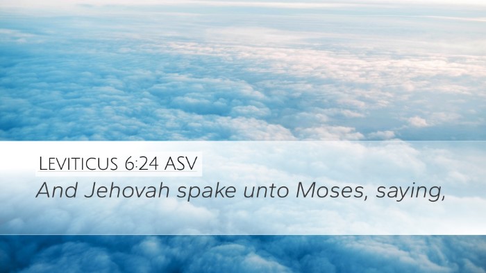 Leviticus 6:24 ASV Bible Verse Image