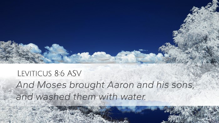 Leviticus 8:6 ASV Bible Verse Image