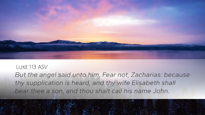 Luke 1:13 ASV Bible Verse Image