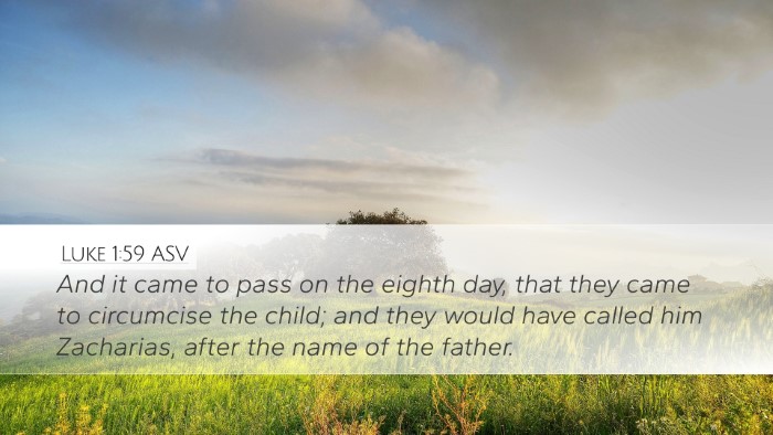 Luke 1:59 ASV Desktop Wallpaper - And it came to pass on the eighth day, that they - Desktop Bible Verse Wallpaper
