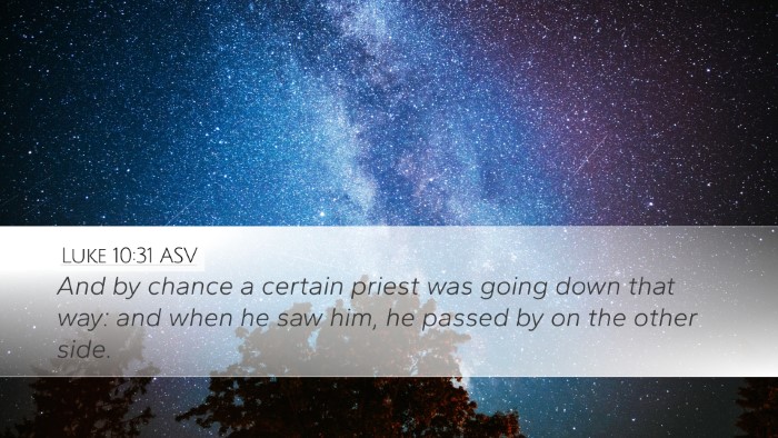 Luke 10:31 ASV Bible Verse Image