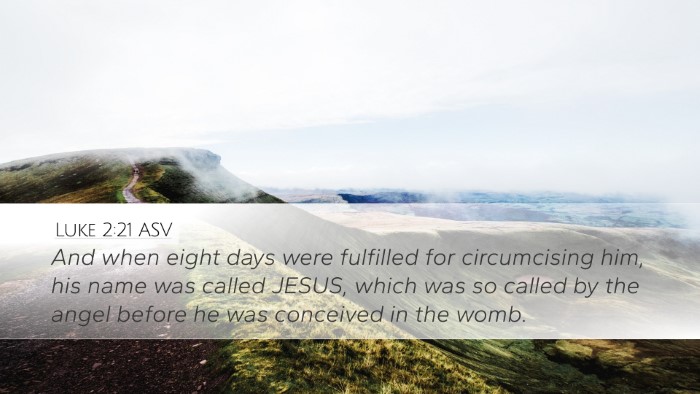 Luke 2:21 ASV Bible Verse Image
