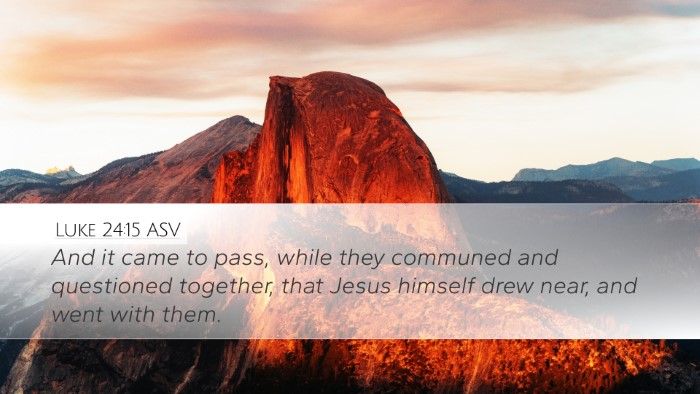 Luke 24:15 ASV Bible Verse Image